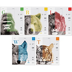 Тетрадь 48л., А5, клетка ArtSpace "Природа. Face of wildlife", ВД-лак