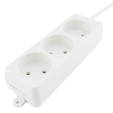 Удлинитель ГАРНИЗОН 3 розетки без заземления 3 м 2х075 мм 2200 Вт белый EL-NL3-W-3