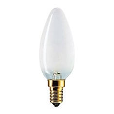 Лампа накаливания PHILIPS B35 FR E14 60 Вт свечеобразная матовая колба d = 35 мм цоколь E14 011763