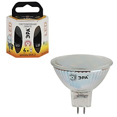 Лампа светодиодная ЭРА 4 (35) Вт цоколь GU5.3 MR16 теплый белый свет 30000 ч. LED smdMR16-4w-827-GU5.3