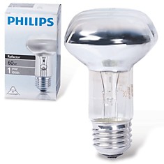 Лампа накаливания PHILIPS Spot R63 E27 30D 60 Вт зеркальная колба d = 63 мм цоколь E27 угол 30 043665
