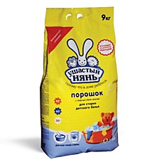 Стиральный порошок для всех типов стирки 9 кг УШАСТЫЙ НЯНЬ 01016