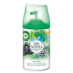 Сменный баллон 250 мл AIRWICK LifeScents Утро в лесу для автоматических освежителей универсальный 3024889