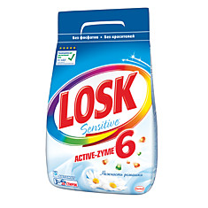 Стиральный порошок автомат 3 кг LOSK (Лоск) Sensitive Нежность ромашки 2121834