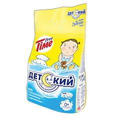 Стиральный порошок для всех типов стирки 3 кг FREE TIME (Фри Тайм) Детский (Нэфис Косметикс) 42-7