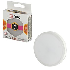 Лампа светодиодная ЭРА 7 (60) Вт цоколь GX53 GX теплый белый свет 30000 ч. LED smdGX-7w-827-GX53