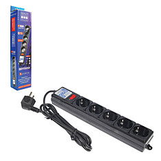 Сетевой фильтр POWER CUBE 5 розеток 19 м черный SPG-B-6-BLACK