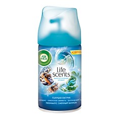 Сменный баллон 250 мл AIRWICK LifeScents Голубая лагуна для автоматических освежителей универсальный