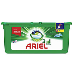 Стиральный порошок-автомат капсулы 30 шт. по 288 г ARIEL (Ариэль) Горный родник