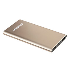 Аккумулятор внешний SONNEN POWERBANK V311 4000 mAh литий-полимерный золотистый алюминиевый корпус 262750