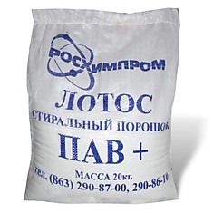 Стиральный порошок для всех типов стирки 20 кг ЛОТОС ассорти