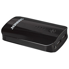 Аккумулятор внешний SONNEN POWERBANK V203 6000 mAh 2 USB литий-ионный черный 262754