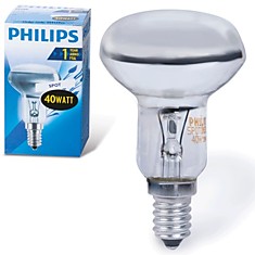 Лампа накаливания PHILIPS Spot R50 E14 30D 40 Вт зеркальная колба d = 50 мм цоколь E14 угол 30 054159