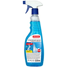 Средство для мытья стекол и зеркал OfficeClean "Professional", с нашатырным спиртом, 500мл, с курком