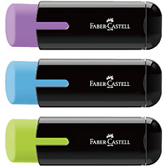 Точилка пластиковая с ластиком Faber-Castell, 1 отверстие, контейнер, ассорти