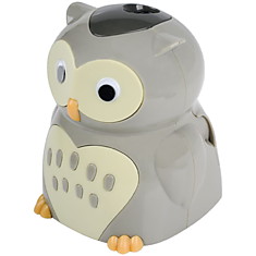 Точилка электрическая детская Berlingo "Owl", 1 отверстие, с контейнером, картон. уп.