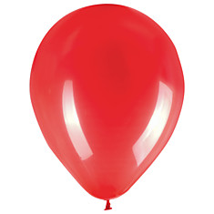 Шары воздушные ZIPPY (ЗИППИ) 10" (25 см), комплект 50 шт., красные, в пакете, 104175