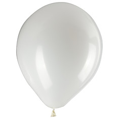 Шары воздушные ZIPPY (ЗИППИ) 10" (25 см), комплект 50 шт., белые, в пакете, 104180