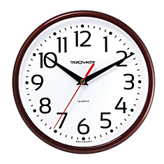 Часы настенные TROYKA 91931912 круг белые коричневая рамка 23х23х4 см