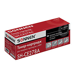 Картридж лазерный SONNEN (SH-CE278A) для HP LaserJet P1566/P1606DN ВЫСШЕЕ КАЧЕСТВО ресурс 2100 стр. 362427