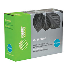 Картридж лазерный CACTUS (CS-SP200HE) для RICOH SP 210/SP 212w ресурс 2600 стр.