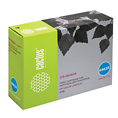 Картридж лазерный CACTUS (CS-Q6463A) для HP ColorLaserJet CM4730 пурпурный ресурс 12000 стр. CS-Q6463AR