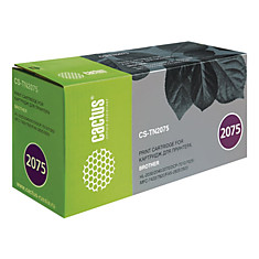 Картридж лазерный CACTUS (CS-TN2075) для BROTHER HL-2030R/MFC-7420/FAX-2825 ресурс 2500 стр.