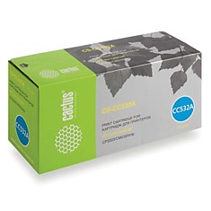 Картридж лазерный CACTUS (CS-CC532A) для HP ColorLaserJet CP2025/CM2320 желтый ресурс 2800 стр.