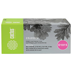 Картридж лазерный CACTUS (CS-D101S) для SAMSUNG ML2160/65/SCX-3400/3405 ресурс 1500 стр. CS-D101SS