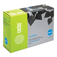 Картридж лазерный CACTUS (CS-Q6461A) для HP ColorLaserJet CM4730 голубой ресурс 12000 стр. CS-Q6461AR