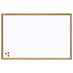 Доска магнитно-маркерная 60x90 см коричневая рамка из МДФ OFFICE 2х3 (Польша) TS96