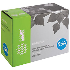Картридж лазерный CACTUS (CS-CE255A) для HP LaserJet P3015d/P3015dn/P3015x ресурс 6000 стр. CS-CE255AS