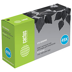 Картридж лазерный CACTUS (CS-Q5949X) для HP LaserJet 1320/3390/3392 ресурс 6000 стр.