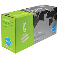 Картридж лазерный CACTUS (CS-CE264X) для HP ColorLaserJet CM4540 черный ресурс 17000 стр.