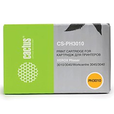 Картридж лазерный CACTUS (CS-PH3010) для XEROX Phaser 3010/WC3045 черный ресурс 1000 стр.