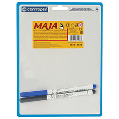 Доска маркерная CENTROPEN Maja (Майя) А5 180х240 мм двусторонняя линия 2 маркера 7729