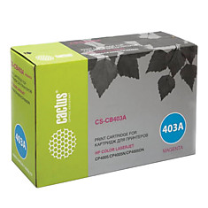 Картридж лазерный CACTUS (CS-CB403A) для HP ColorLaserJet CP4005 пурпурный ресурс 7500 стр. CS-CB403AR
