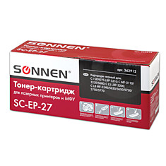 Картридж лазерный SONNEN (SC-EP-27) для CANON LBP-3200/MF3228/3240/5730 ВЫСШЕЕ КАЧЕСТВО ресурс 2500 стр. 362912