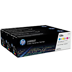 Картридж лазерный HP (CF371AM) LaserJet Pro CM1415/CP1525 комплект 3 цвета CMY ресурс 31300 стр.