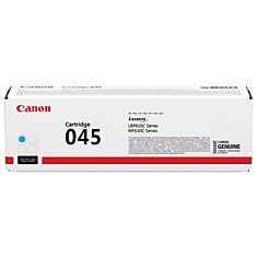 Картридж лазерный CANON (045C) MF635/633/631/LBP 611/613 голубой ресурс 1300 стр. оригинальный 1241C002