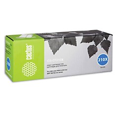 Картридж лазерный CACTUS (CS-CF210X) для HP LaserJet Pro 200 M276n/M276nw черный ресурс 2400 стр.