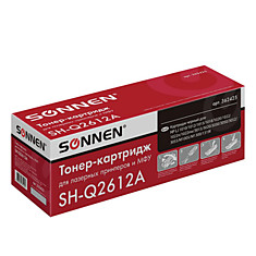 Картридж лазерный SONNEN (SH-Q2612A) для HP LaserJet 1018/3052/М1005 ВЫСШЕЕ КАЧЕСТВО ресурс 2000 стр. 362425