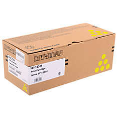 Тонер-картридж лазерный RICOH (SP C250E) SPC250/C260/C261/C260/C261 желтый оригинальный ресурс 1600 стр. 407546
