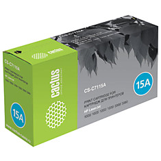 Картридж лазерный CACTUS (CS-C7115А) для HP LaserJet 1000/1200/3300/3380 ресурс 2500 стр. CS-C7115AS