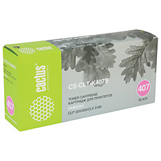 Картридж лазерный CACTUS (CS-CLT-K407S) для SAMSUNG CLP-320/325/N черный ресурс 1500 стр.