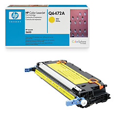 Картридж лазерный HP (Q6472A ) ColorLaserJet 3600/3600N/3600DN желтый оригинальный ресурс 4000 стр.