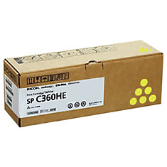 Тонер-картридж лазерный RICOH (SP C360E) SP C360/C361 желтый оригинальный ресурс 1500 стр. 408190