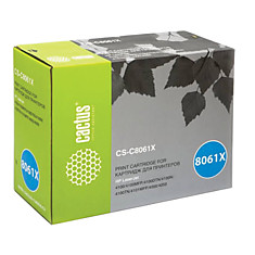 Картридж лазерный CACTUS (CS-C8061X) для HP LaserJet 4100/4100N/4100DTN/4100mfp ресурс 10000 стр. CS-C8061XR