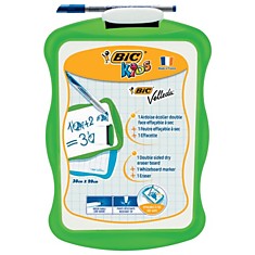 Доска маркерная BIC Velleda 200х310 мм двусторонняя с маркером и стирателем 841362
