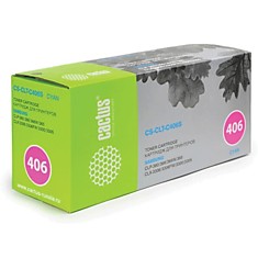 Картридж лазерный CACTUS (CS-CLT-C406S) для SAMSUNG CLP-365/365W голубой ресурс 1000 стр.